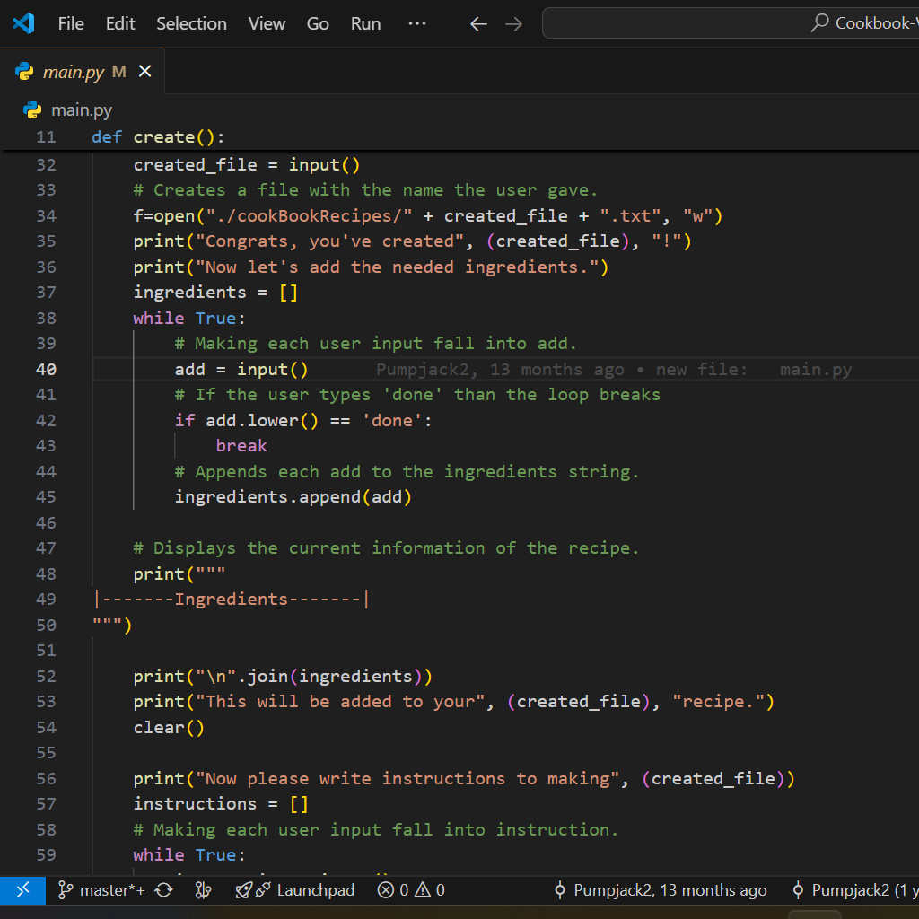 Project 1 Screenshot