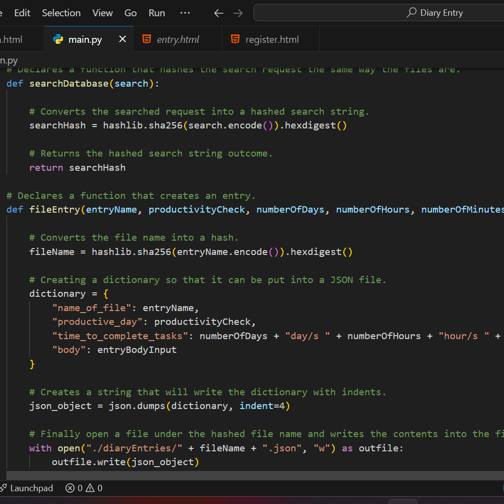 Project 2 Screenshot